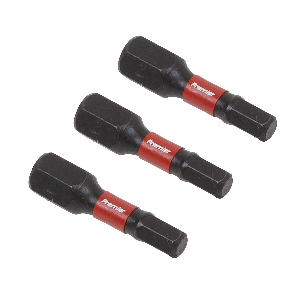 Premier Hex Impact Power Tool Bits 4 x 25mm 3pc AK8212