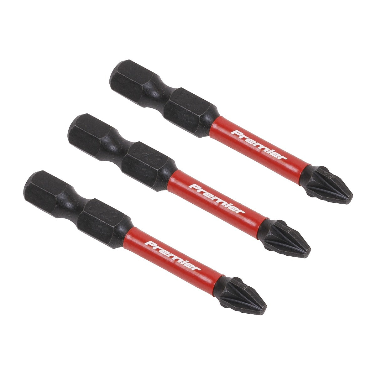 Premier Pozi Impact Power Tool Bits #2 x 50mm 3pc AK8233