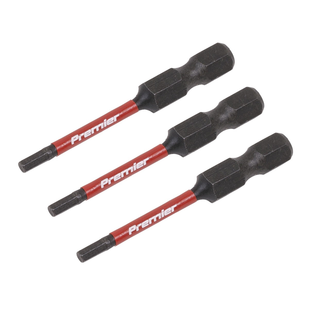 Premier Hex Impact Power Tool Bits 2.5 x 50mm 3pc AK8235