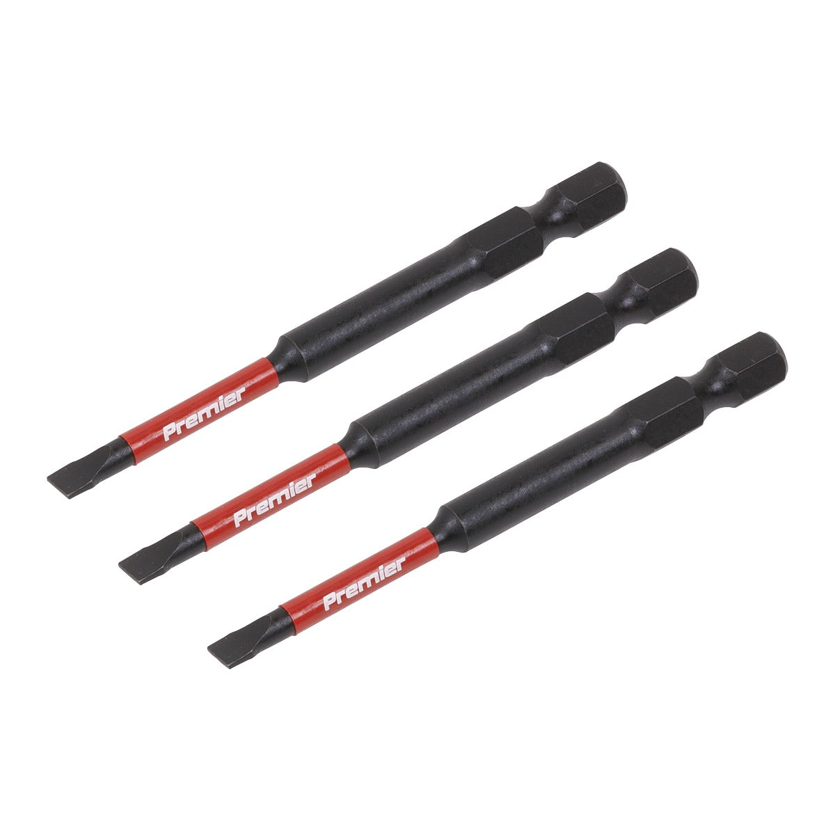 Premier Slotted Impact Power Tool Bits 4.5 x 75mm 3pc AK8251
