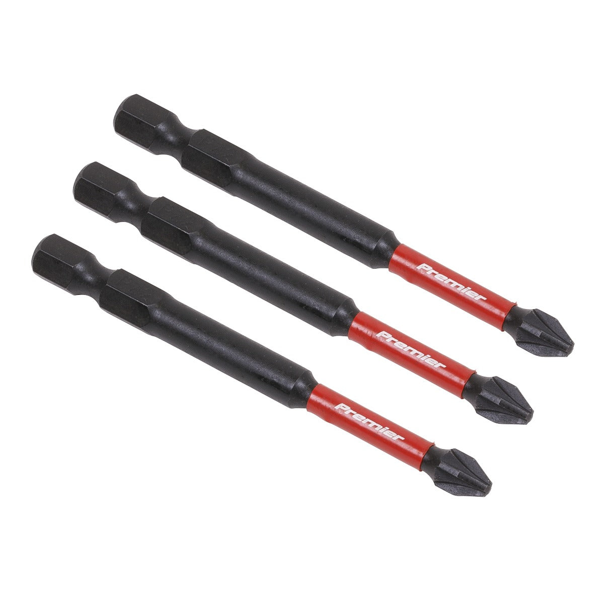 Premier Pozi Impact Power Tool Bits #2 x 75mm 3pc AK8258