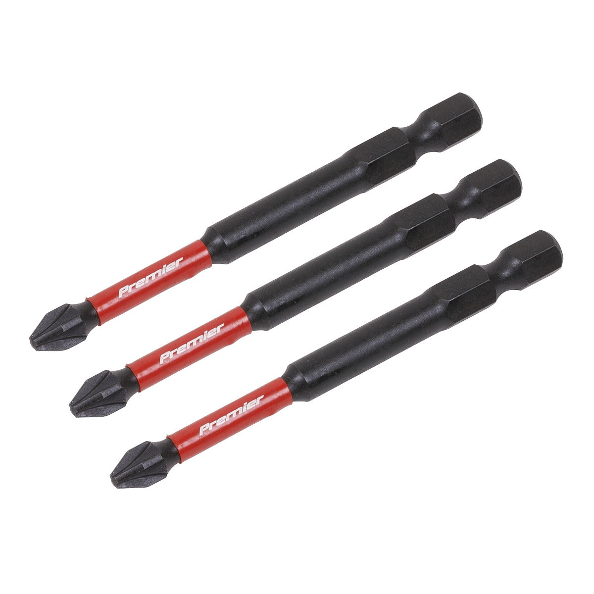 Premier Pozi Impact Power Tool Bits #2 x 75mm 3pc AK8258
