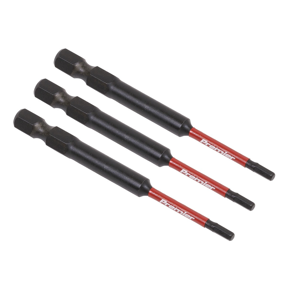 Premier Hex Impact Power Tool Bits 2.5 x 75mm 3pc AK8260