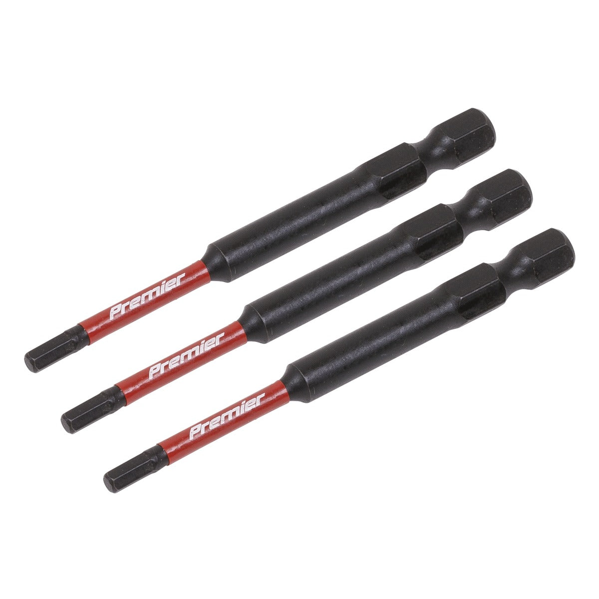 Premier Hex Impact Power Tool Bits 3 x 75mm 3pc AK8261