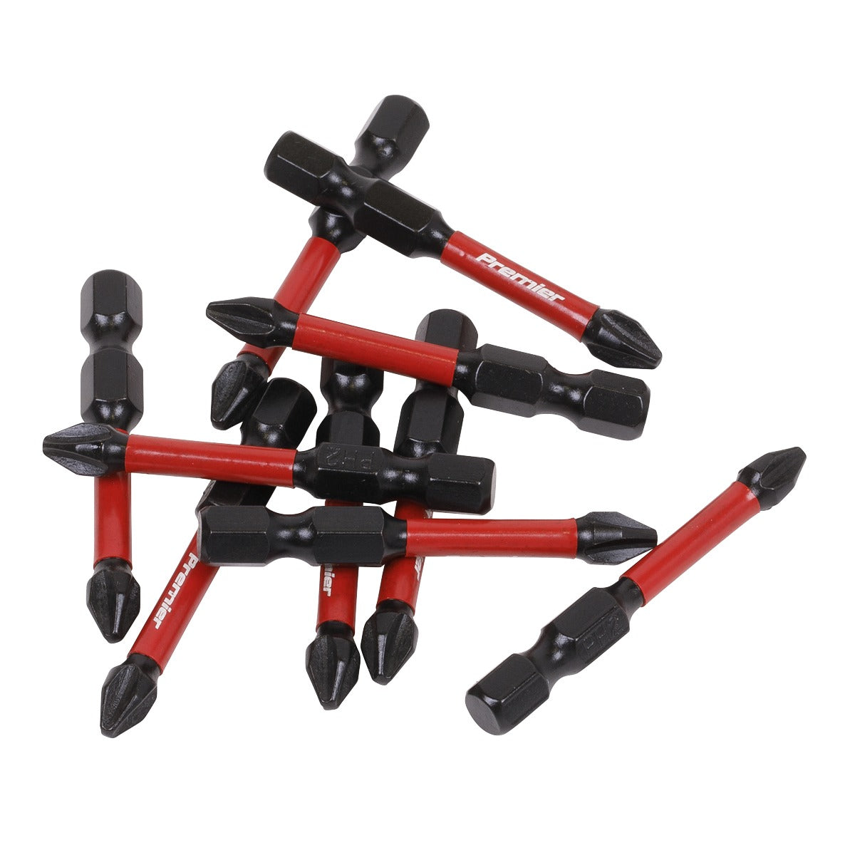 Premier Phillips Impact Power Tool Bits #2 x 50mm 10pc AK8274