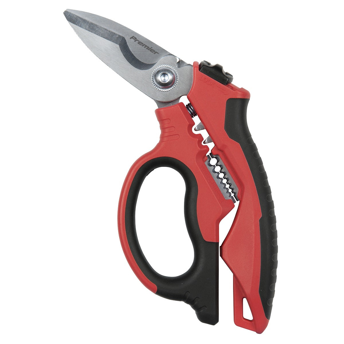 Premier Heavy-Duty Electrician's Angled Shears 200mm 3-In-1 AK8527