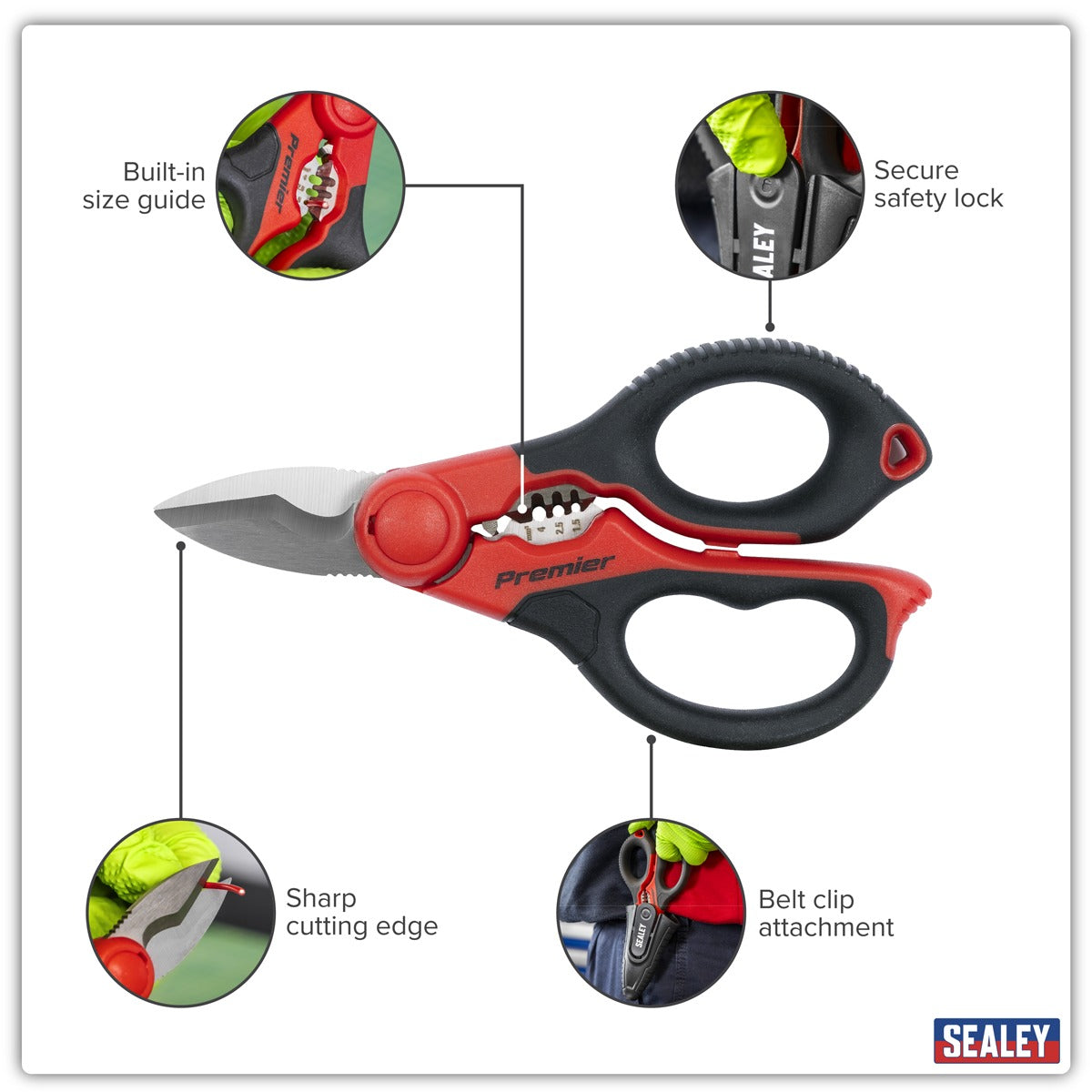 Premier Heavy-Duty Electrician's Shears 160mm AK8528