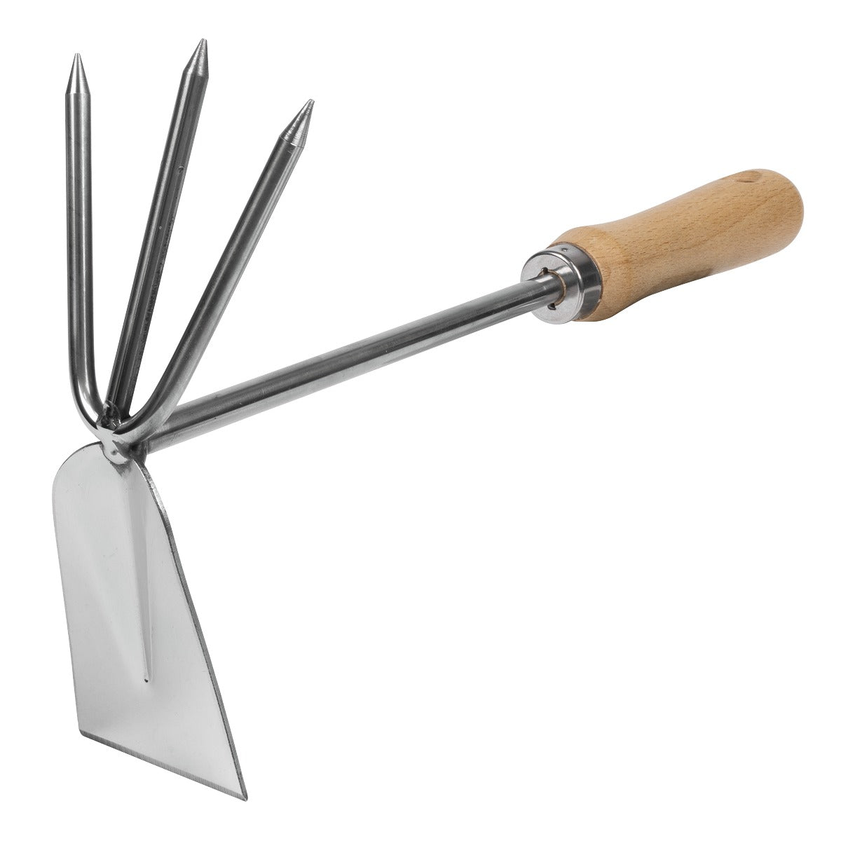 Premier  2-in-1 Hoe and Cultivator with Ash Handle & Stainless Steel Tines/Blade GTWH002