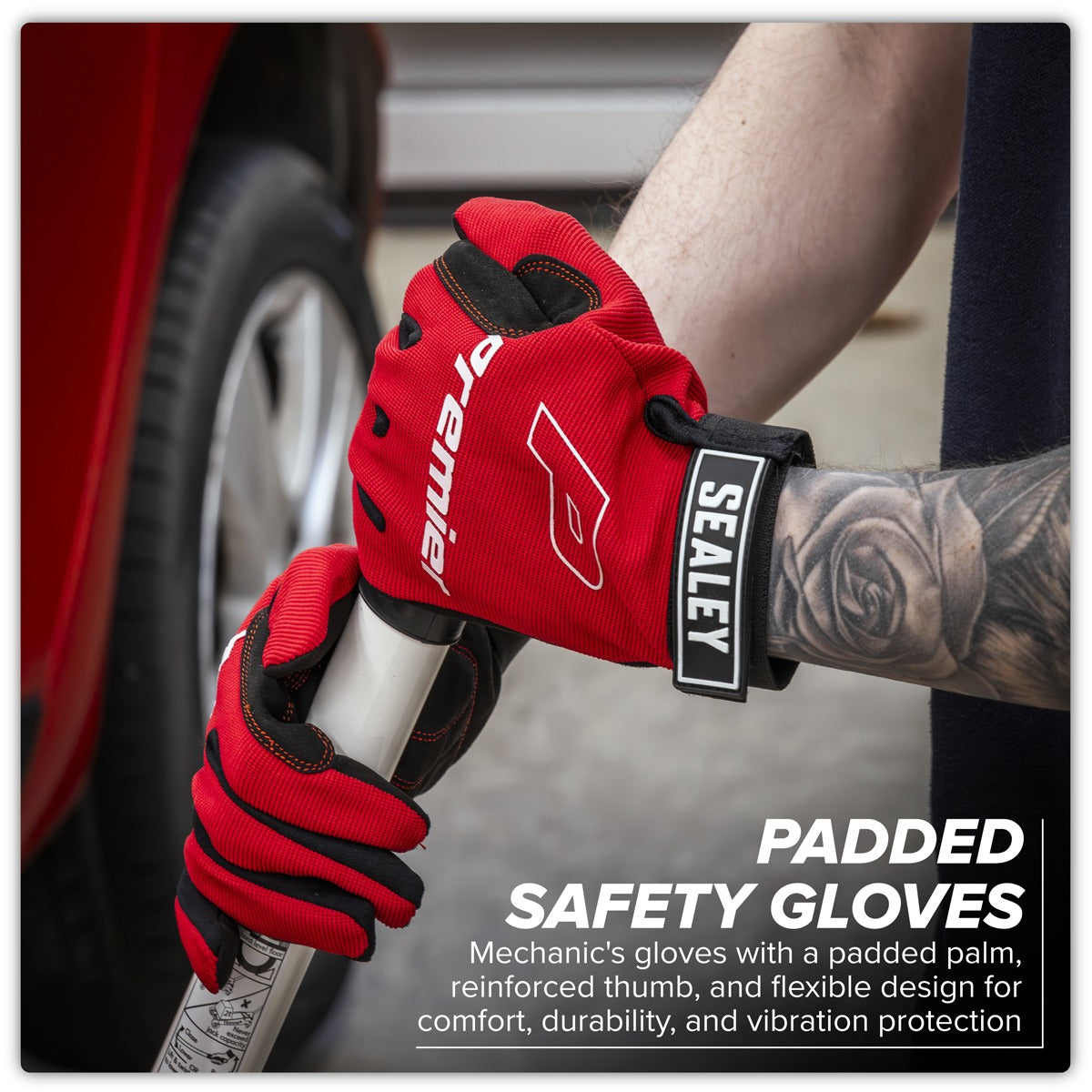 Premier Mechanic's Gloves Padded Palm - Extra-Large Pair MG796XL