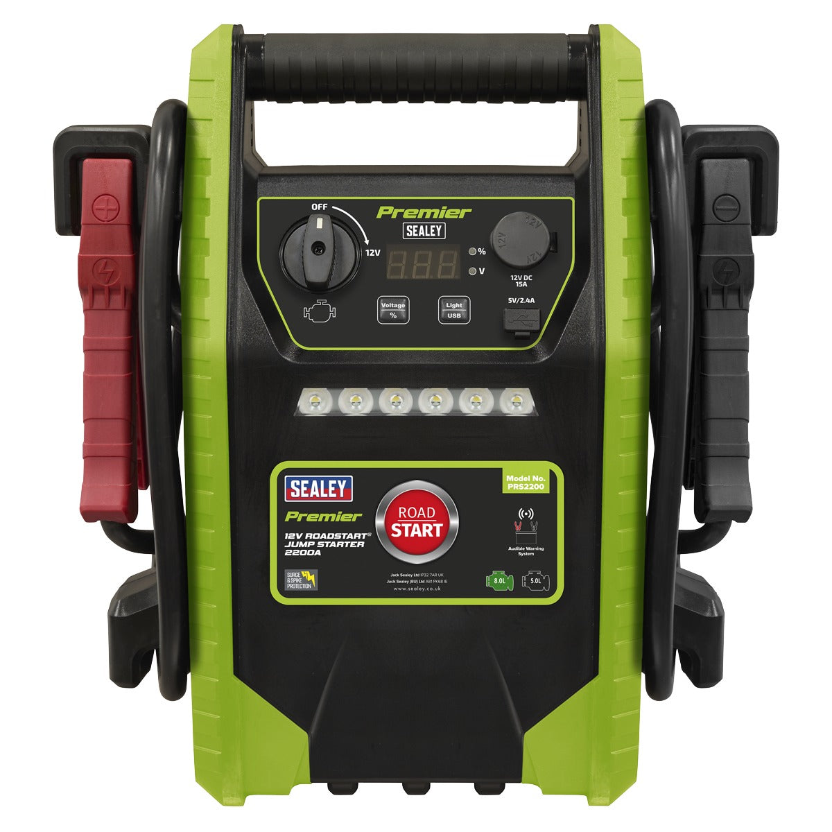 Premier 12V RoadStart Jump Starter 2200 Peak Amps PRS2200