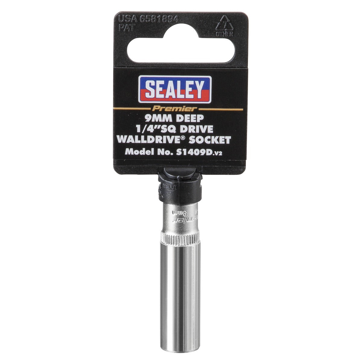 Premier Deep Socket 1/4"Sq Drive 9mm S1409D