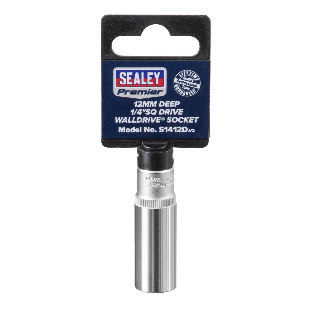 Premier Deep Socket 1/4"Sq Drive 12mm S1412D