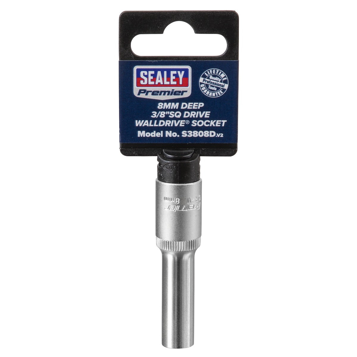 Premier Deep Socket 3/8"Sq Drive 8mm S3808D