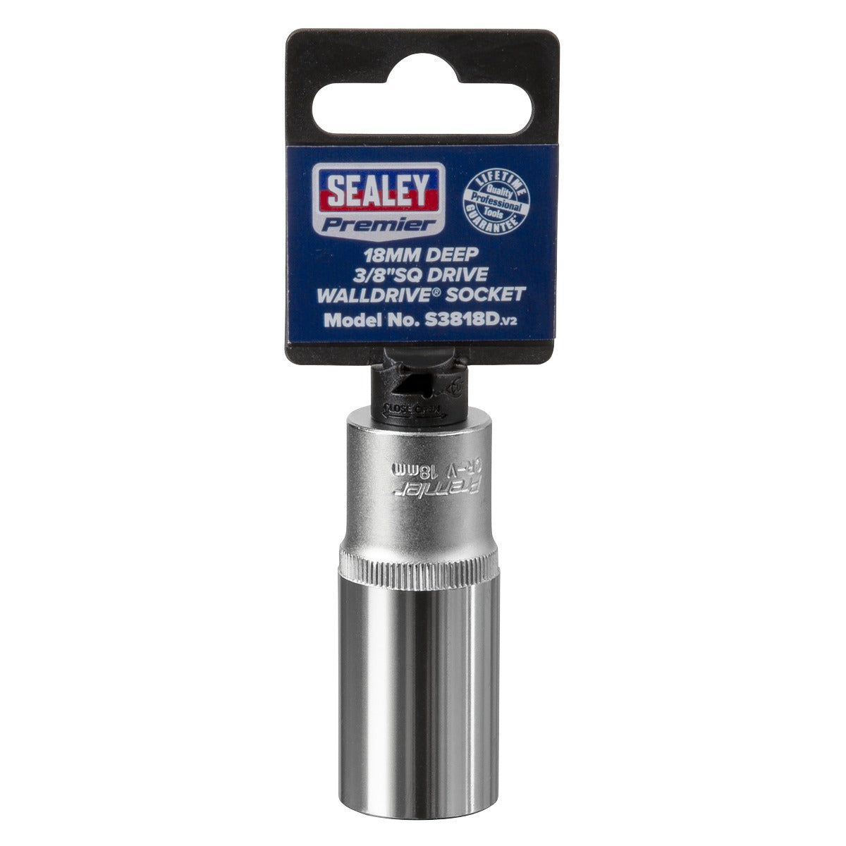 Premier Deep Socket 3/8"Sq Drive 18mm S3818D