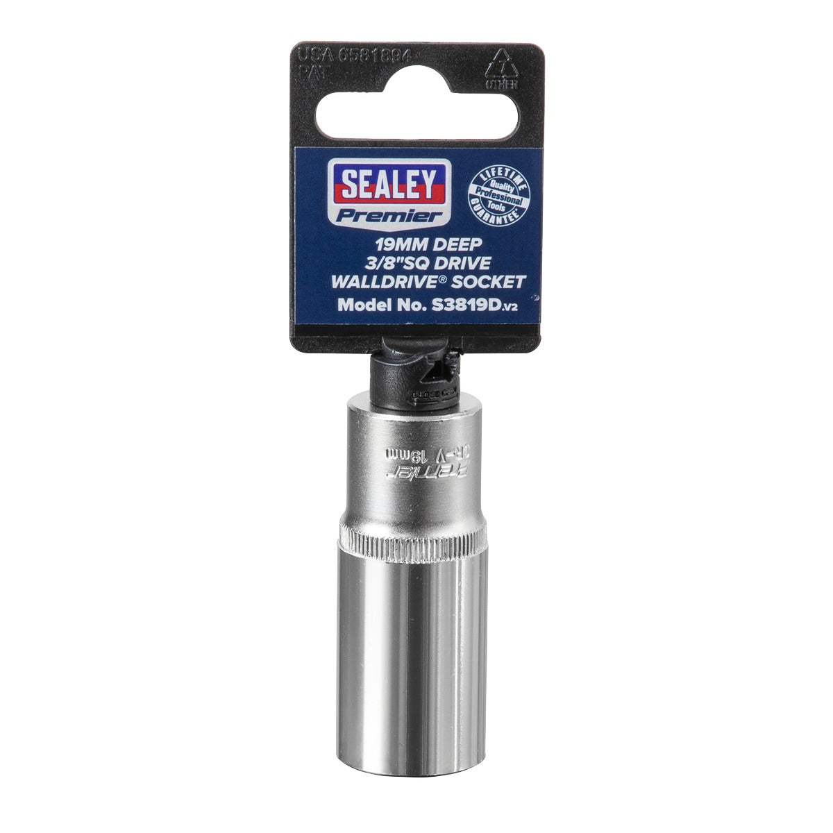 Premier Deep Socket 3/8"Sq Drive 19mm S3819D