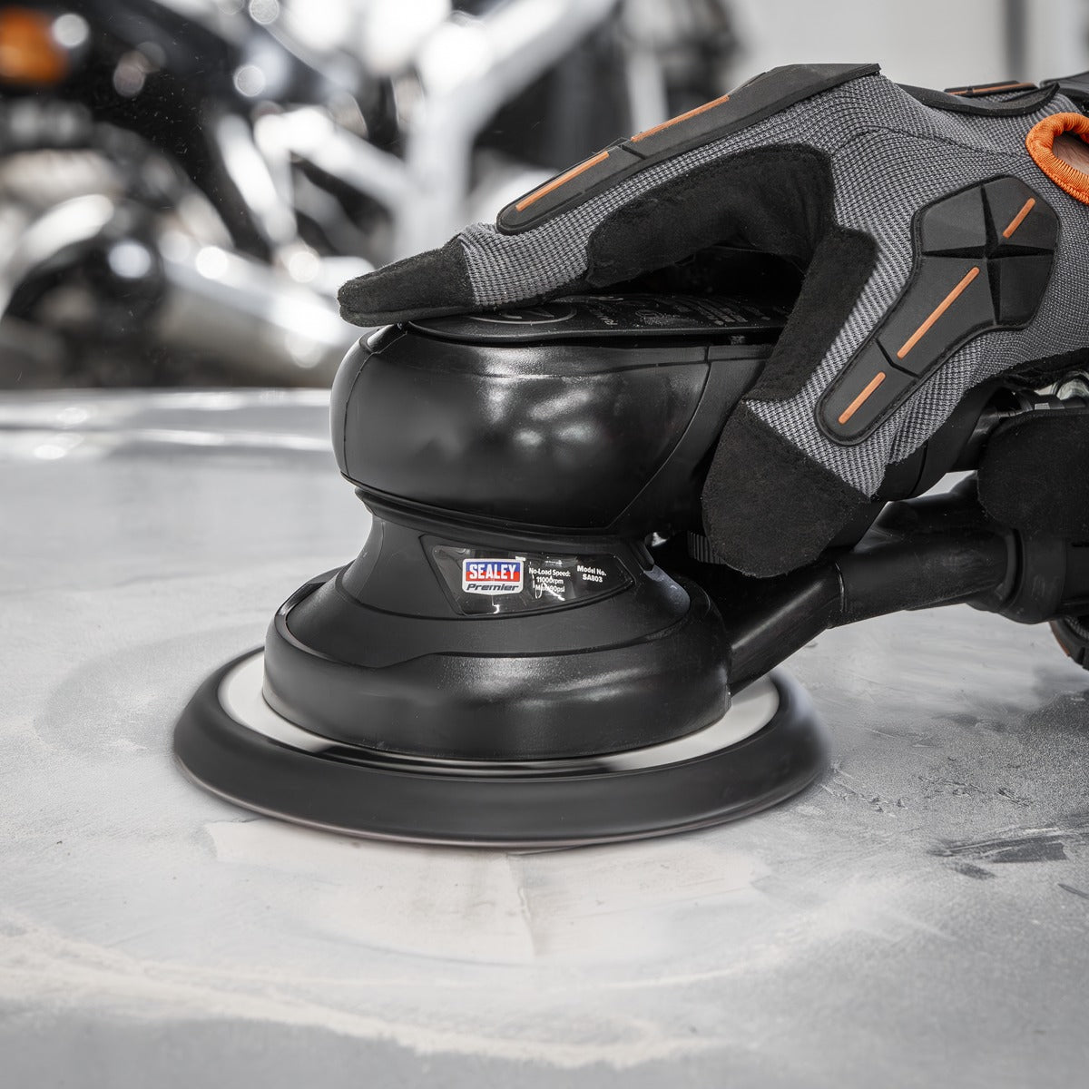 Premier Air Palm Orbital Sander Ø150mm Dust-Free SA803