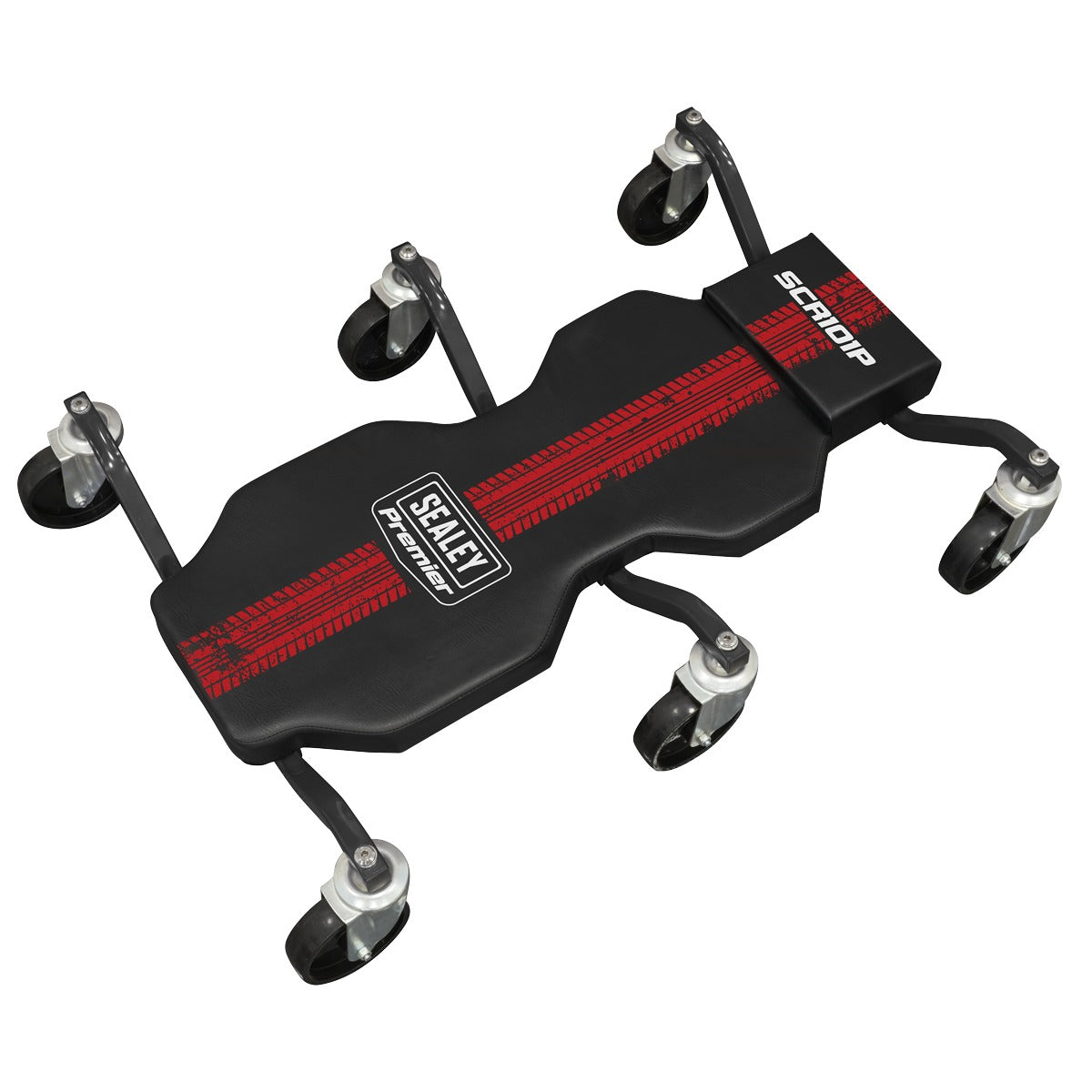 Premier Steel Creeper with 6 Rough Ground 5" Wheels & Headrest SCR101P