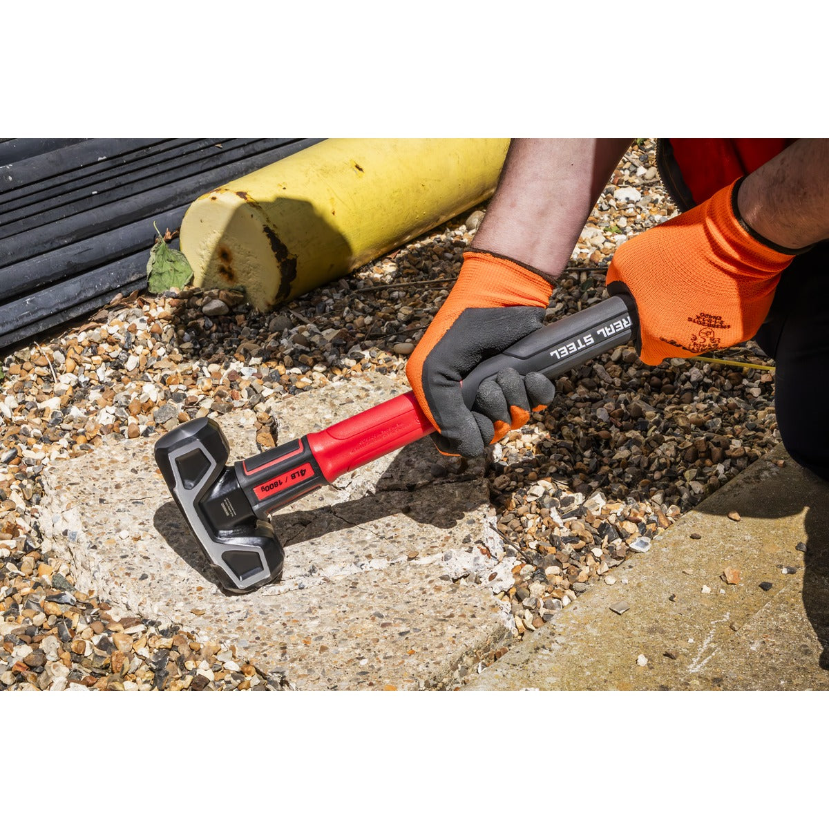 Premier Short Handle Sledge Hammer with Fibreglass Shaft 4lb SLHG04