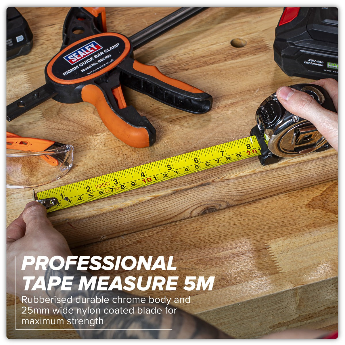 Premier Professional Tape Measure 5m(16ft) SMT5P