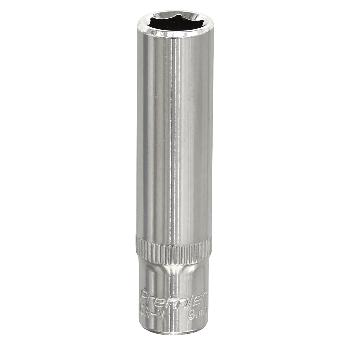 Premier Fully Polished Deep Socket 1/4"Sq Drive 8mm SP1408D