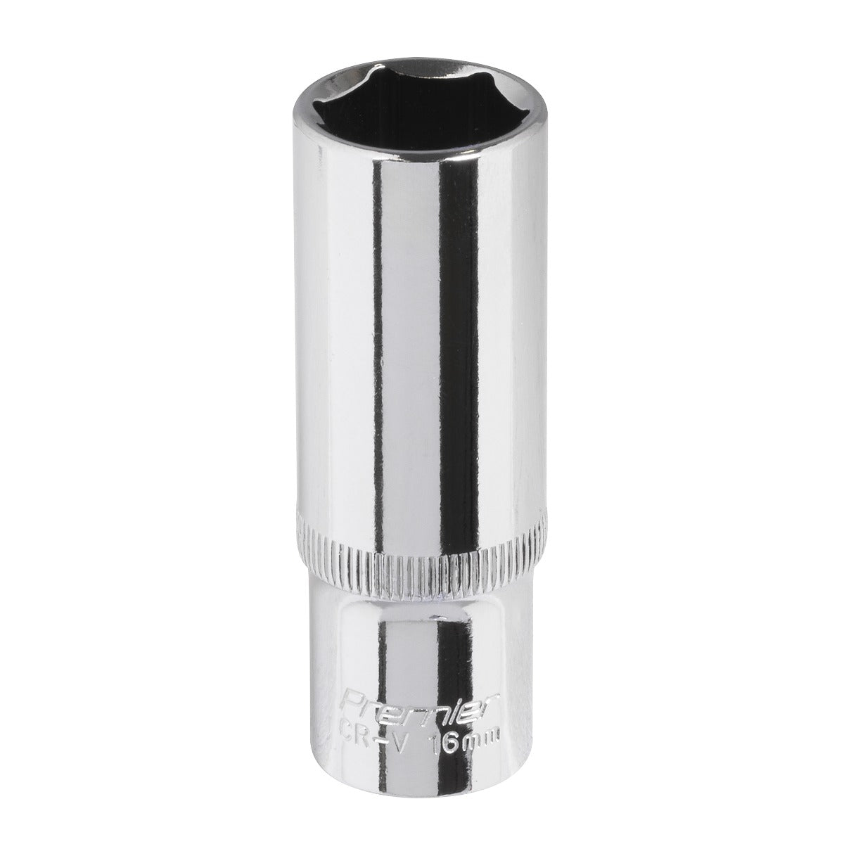 Premier Fully Polished Deep Socket 3/8"Sq Drive 16mm SP3816D