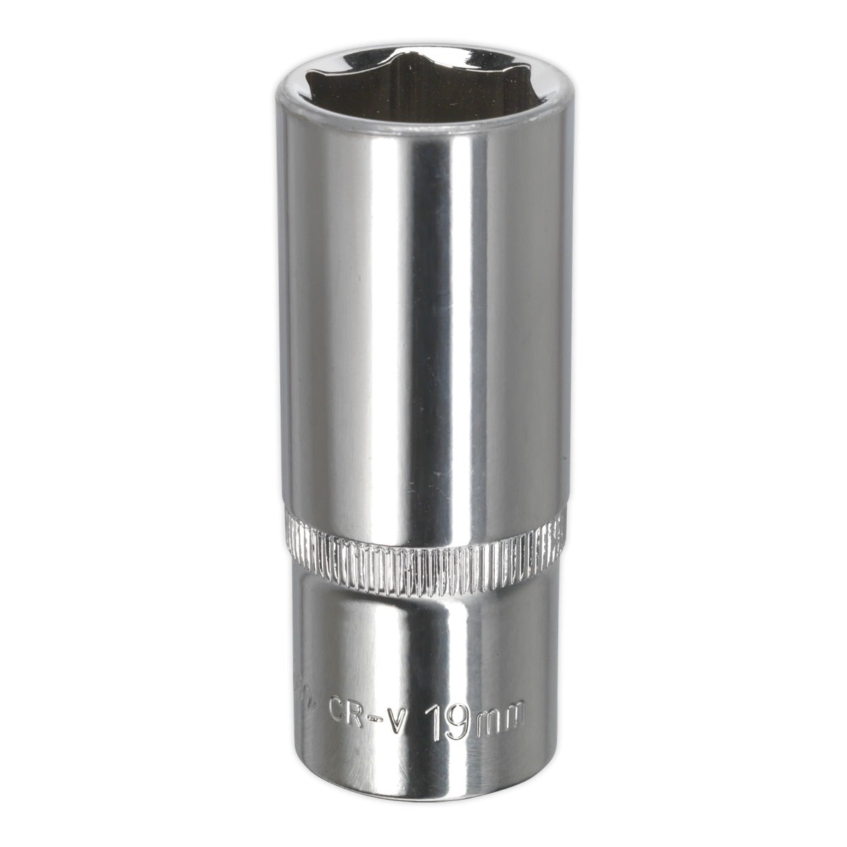 Premier Fully Polished Socket 3/8"Sq Drive 19mm SP3819D