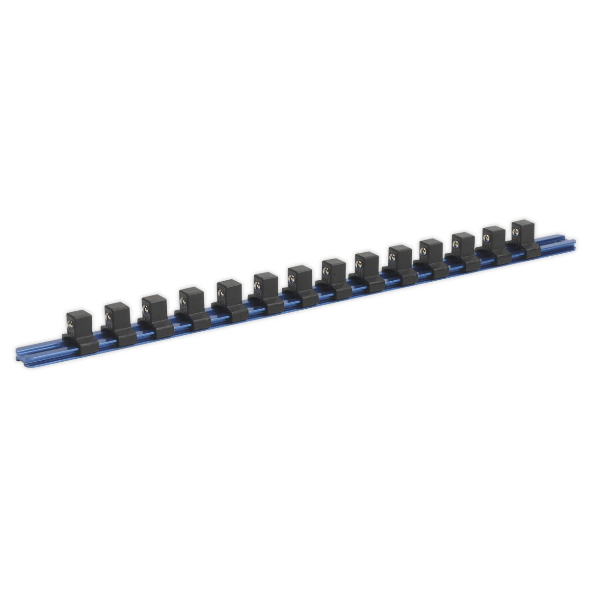 Premier Aluminium Socket Retaining Rail with 14 Clips 1/2"Sq Drive SR1214