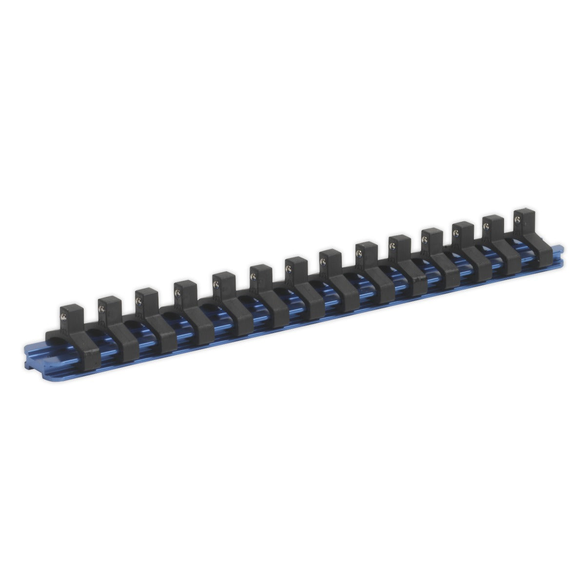 Premier Aluminium Socket Retaining Rail with 14 Clips 1/4"Sq Drive SR1414