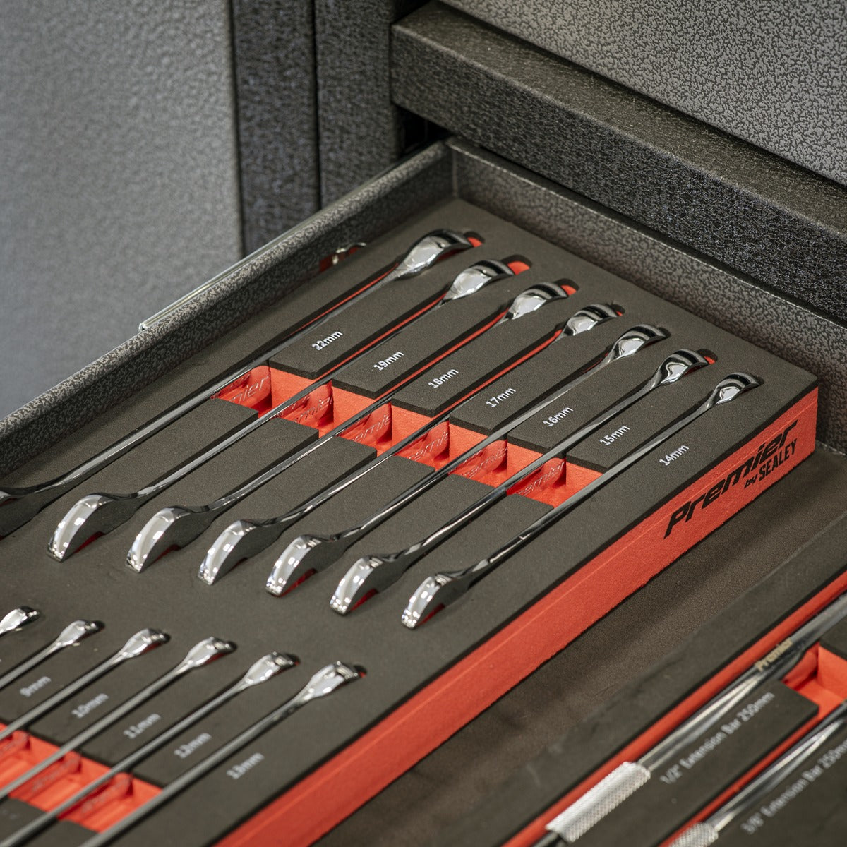 Premier Combination Spanner Set with Tool Tray 15pc TBT48