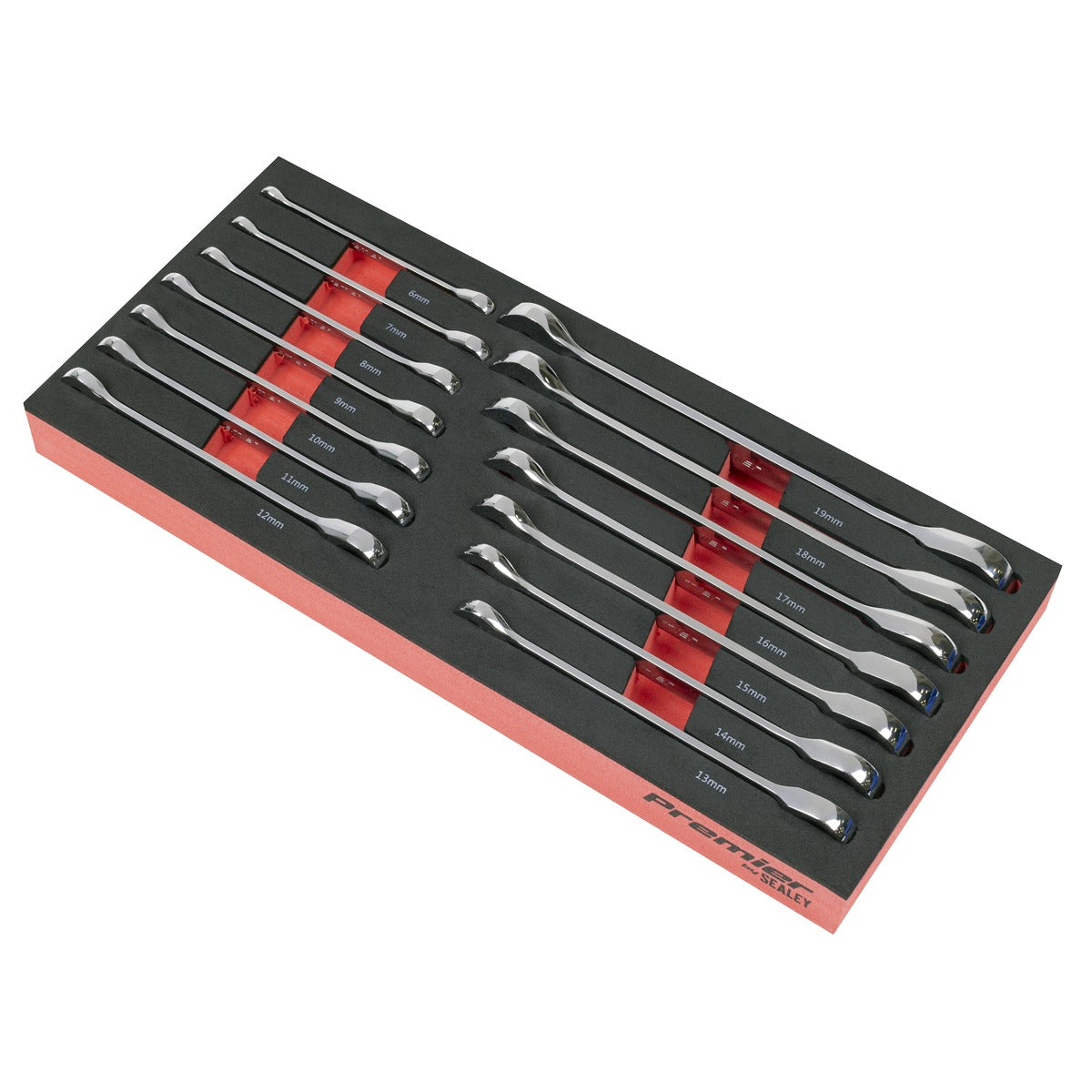 Premier Ratchet Spanner Set with Tool Tray 14pc TBT49