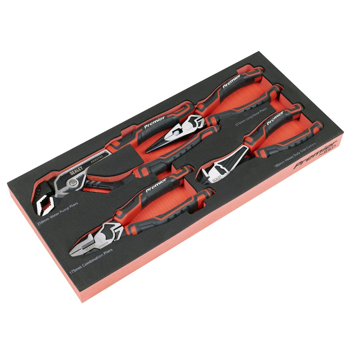 Premier Pliers Set with Tool Tray 4pc TBT56