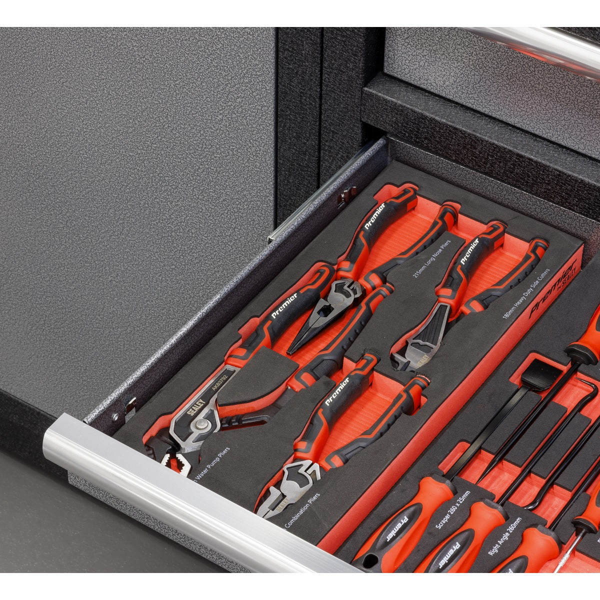 Premier Pliers Set with Tool Tray 4pc TBT56