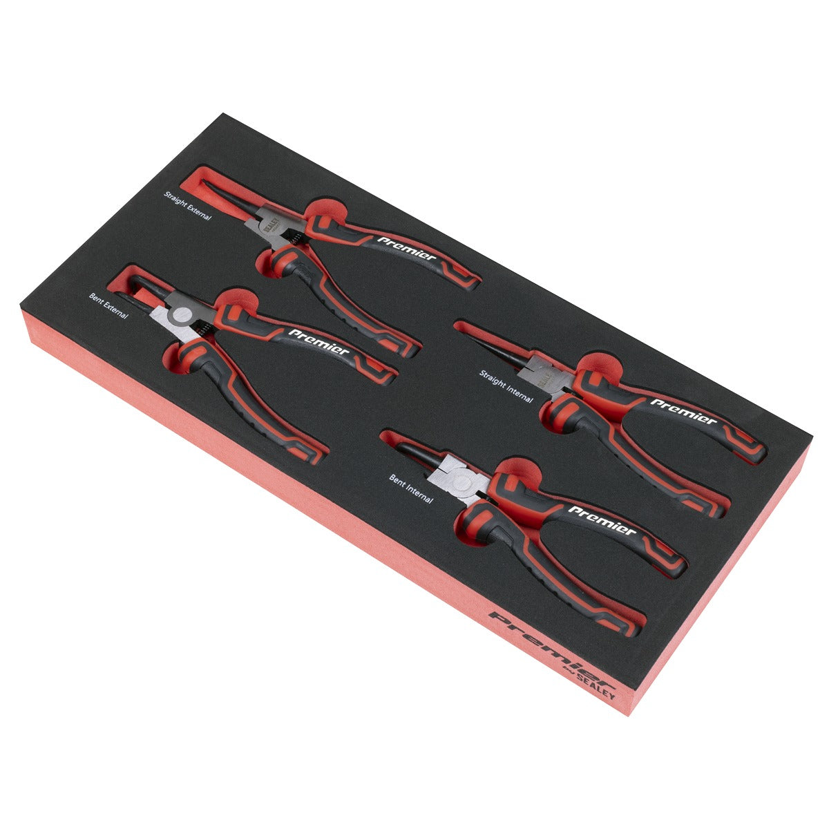 Premier Circlip Pliers Set with Tool Tray 4pc TBT57