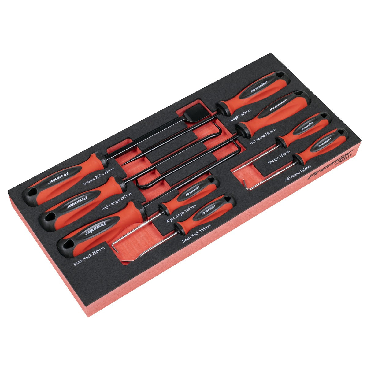Premier Scraper & Hook Set with Tool Tray 9pc TBT65