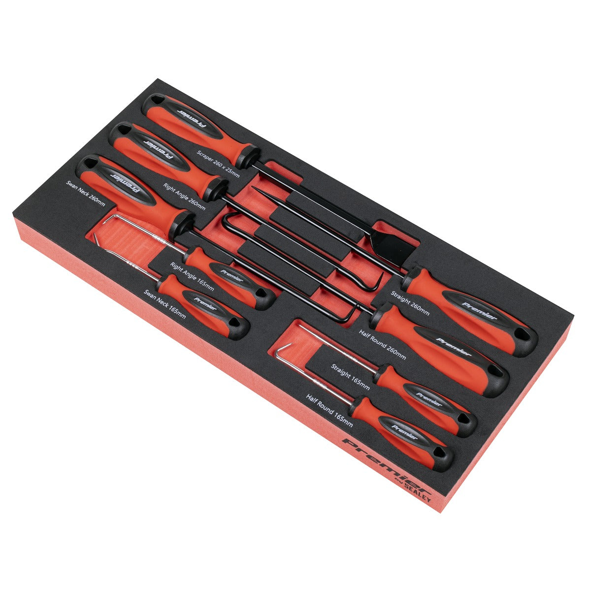 Premier Scraper & Hook Set with Tool Tray 9pc TBT65