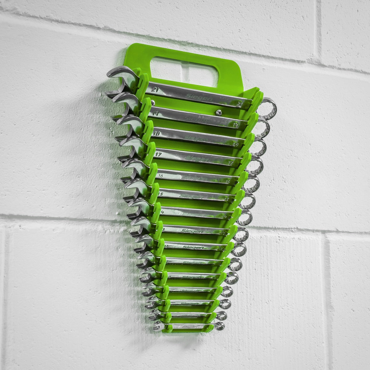 Premier Spanner Rack Capacity 15 Spanners - Hi-Vis Green WR08HV