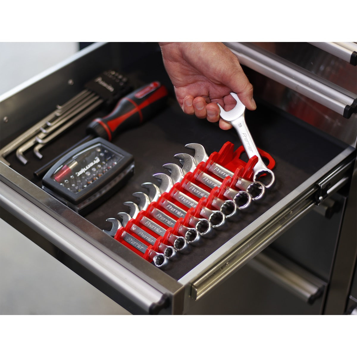 Premier Spanner Rack Capacity 10 Stubby Spanners WR10