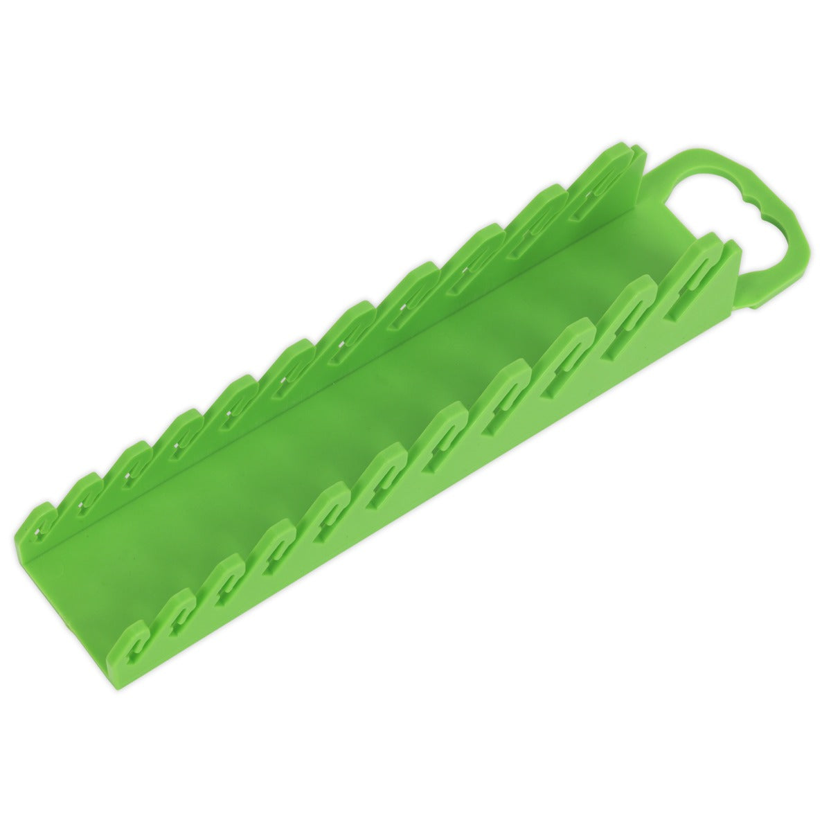 Premier Spanner Rack Capacity 10 Stubby Spanners - Hi-Vis Green WR10HV