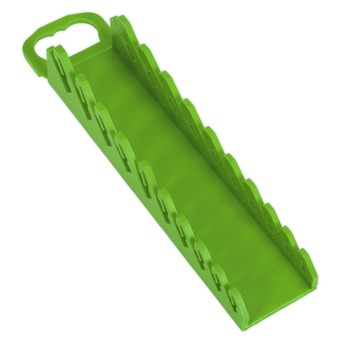 Premier Spanner Rack Capacity 10 Stubby Spanners - Hi-Vis Green WR10HV