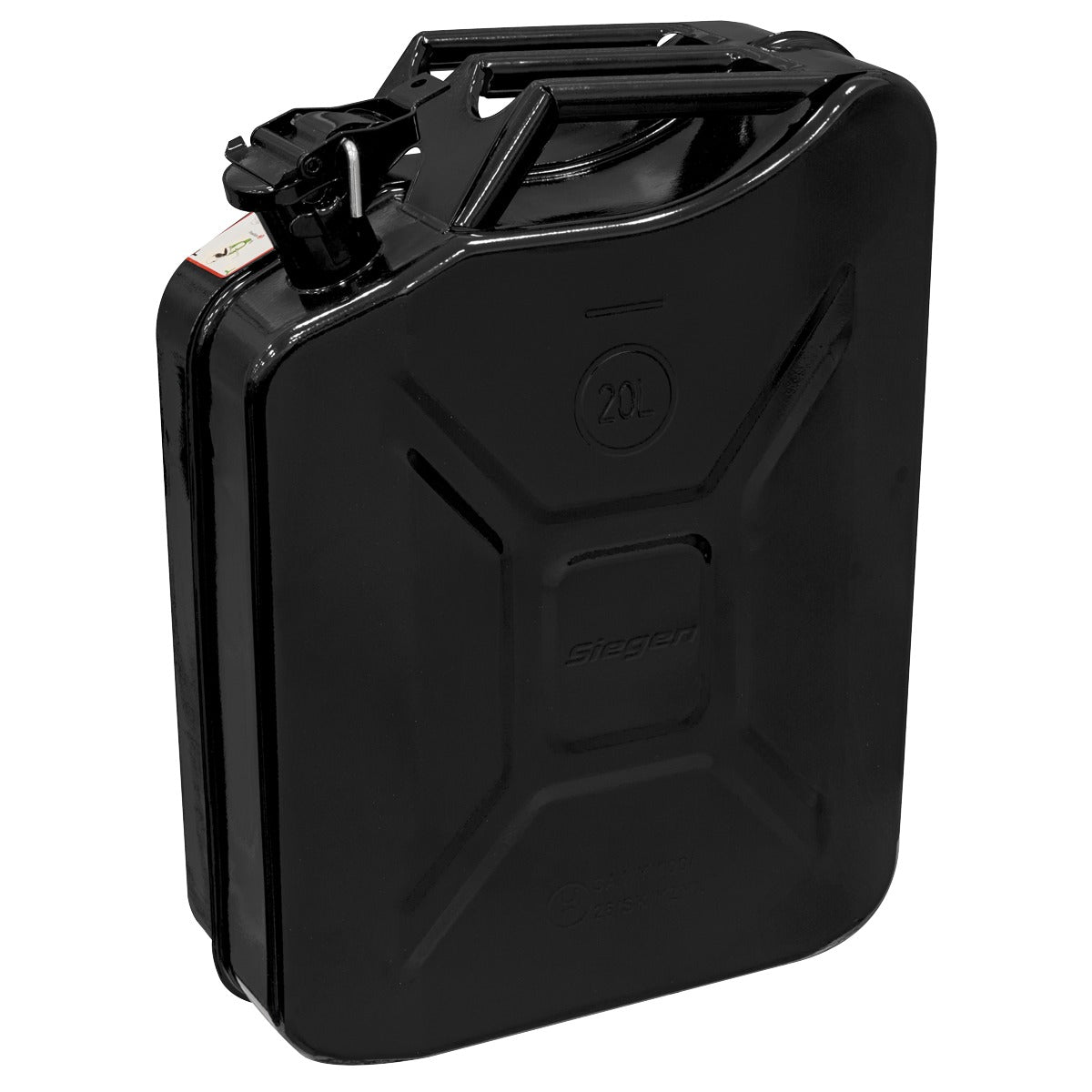 Siegen Jerry Can 20L - Black JCY20B