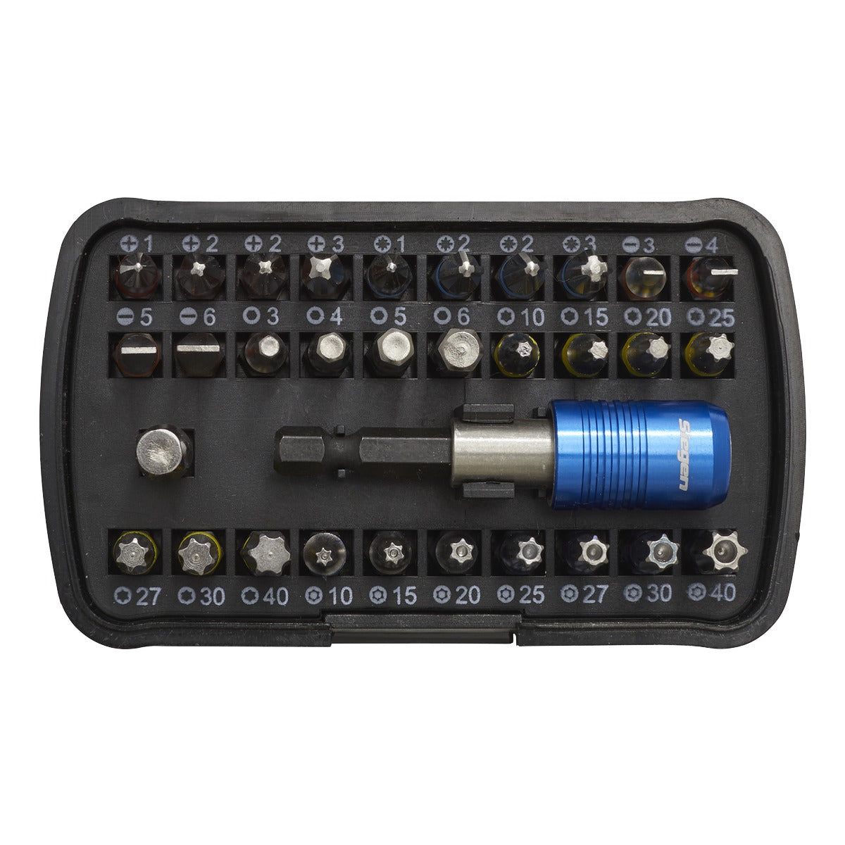 Siegen Colour-Coded Power Tool Bit Set 32pc S01035