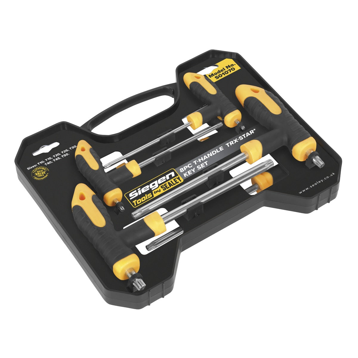 Siegen T-Handle TRX-Star Key Set 8pc S01070