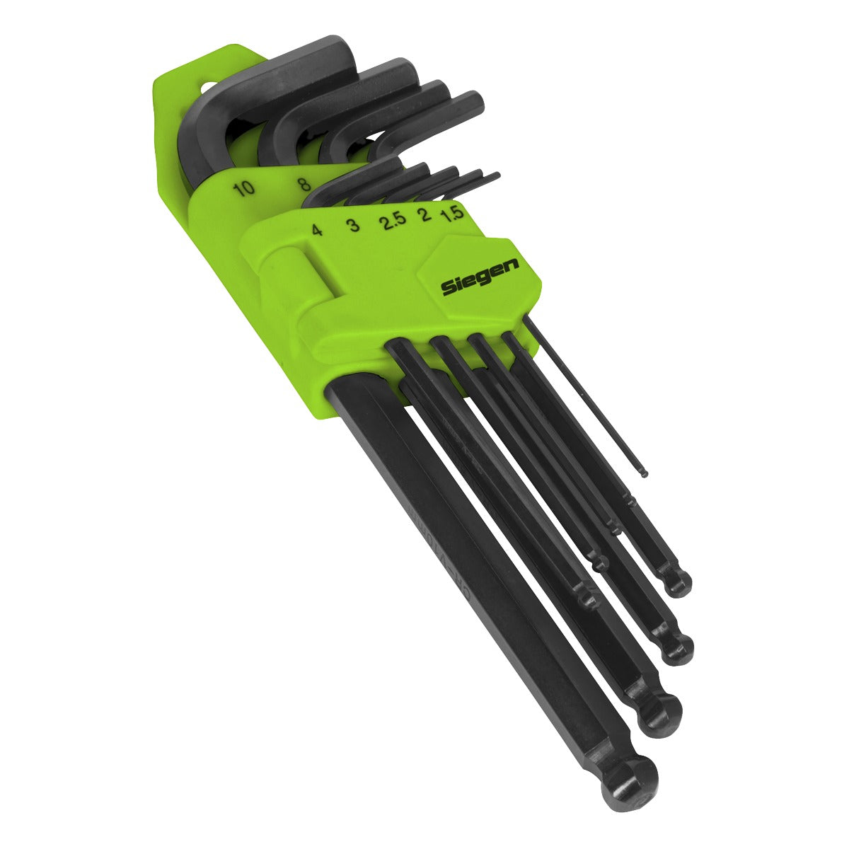 Siegen Long Ball-End Hex Key Set 9pc S01093