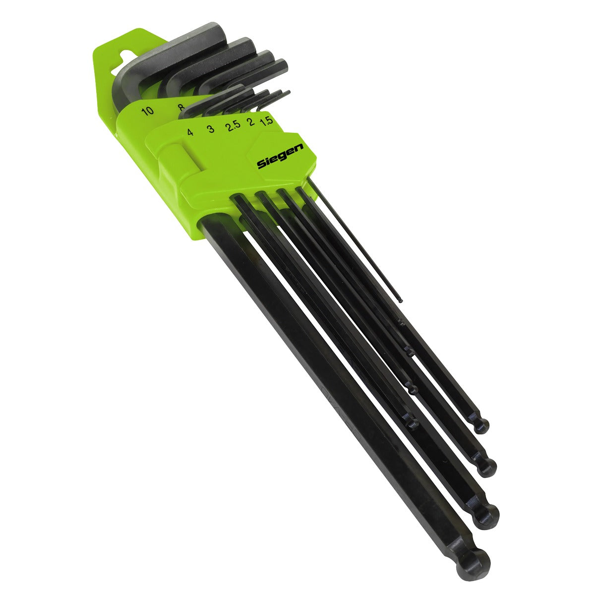 Siegen Extra-Long Ball-End Hex Key Set 9pc S01094