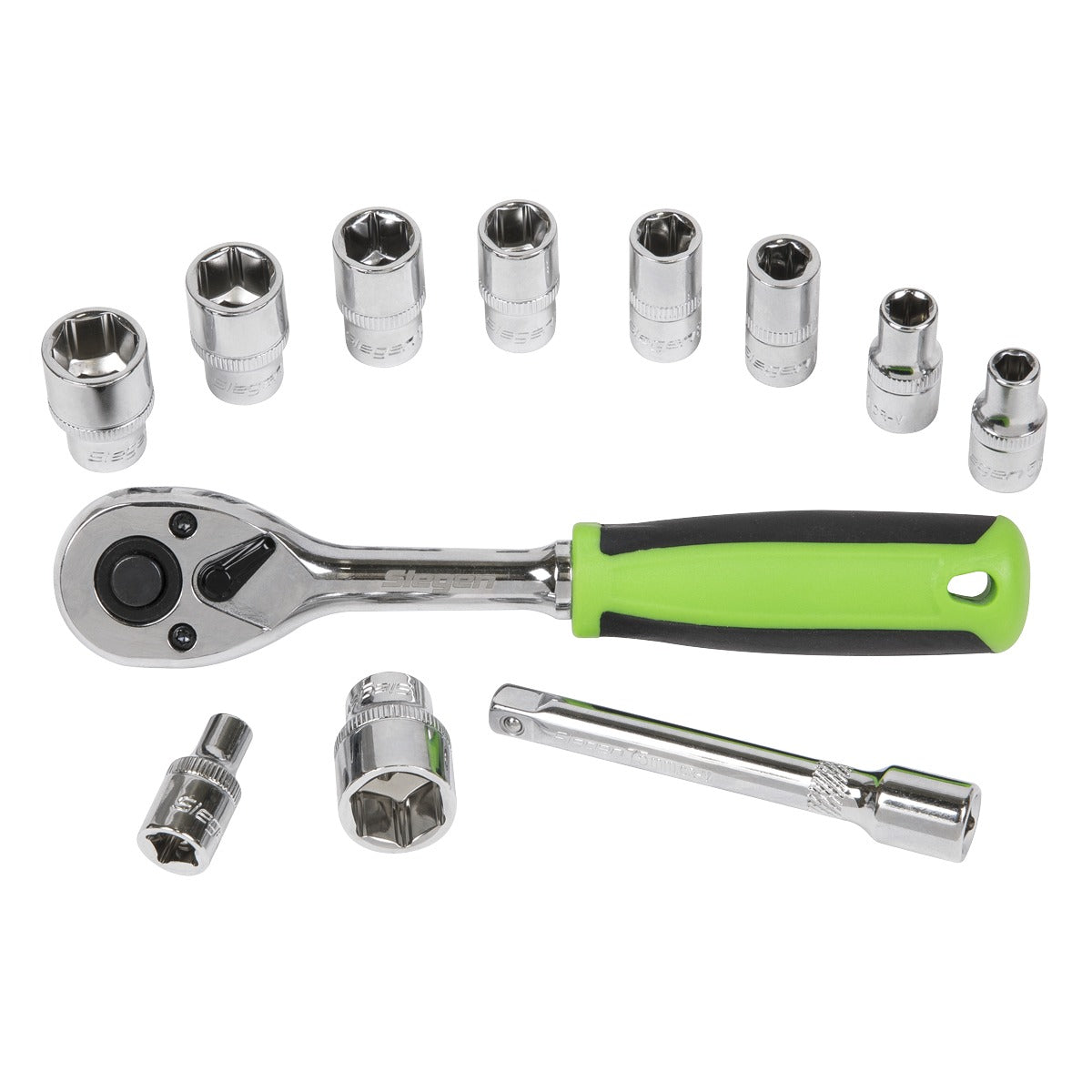 Siegen Socket Set 1/4"Sq Drive 12pc S01240