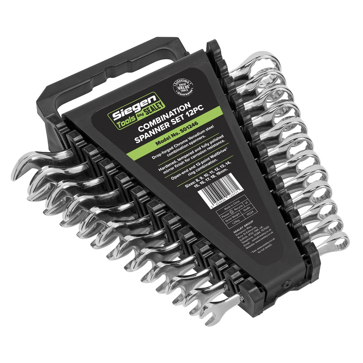 Siegen Combination Spanner Set 12pc S01246