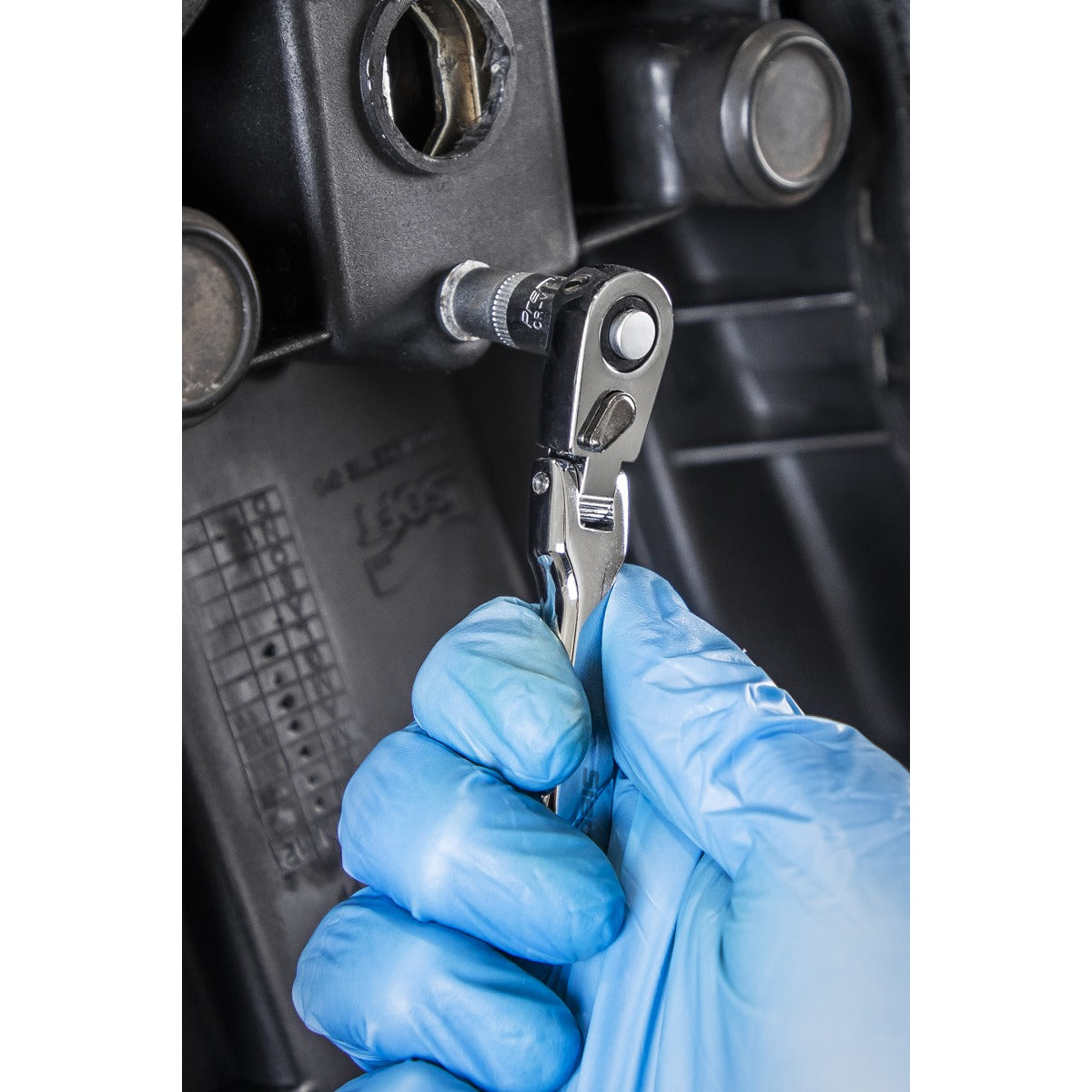 Siegen Micro Flexi-Head Ratchet Wrench 1/4"Sq Drive S01254