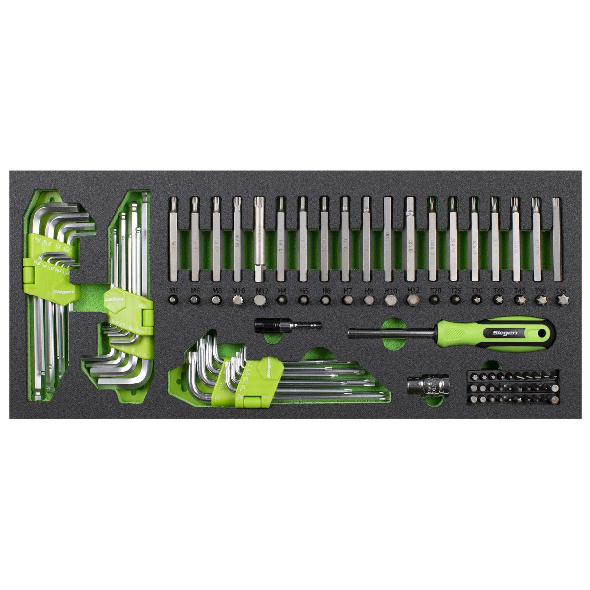 Siegen Topchest & Rollcab Combination 6 Drawer with 247pc Tool Kit S01267