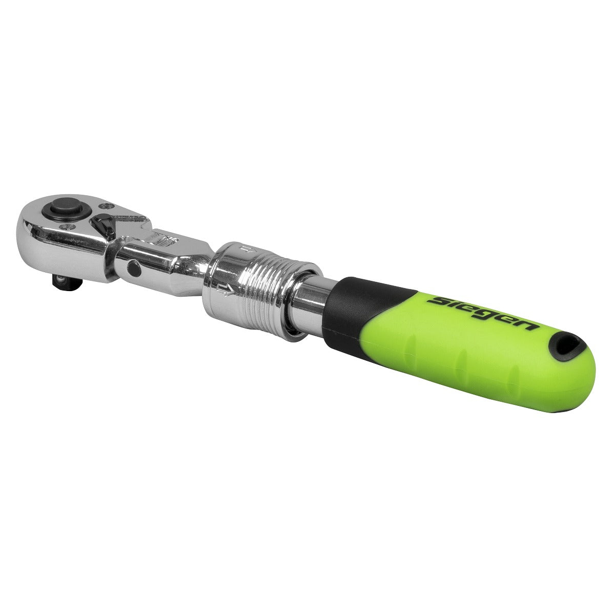 Siegen Extendable Flexi-Head Ratchet Wrench 1/4"Sq Drive S01294