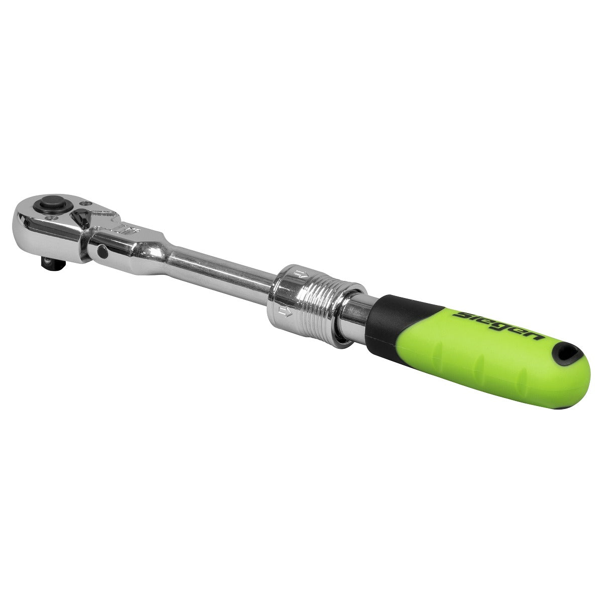 Siegen Extendable Flexi-Head Ratchet Wrench 1/4"Sq Drive S01294